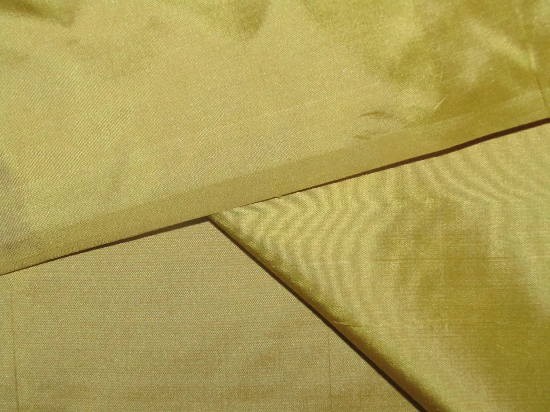 100% Pure Silk Taffeta 32 MOMME MUSTARD YELLOW color 54" wide TAF324