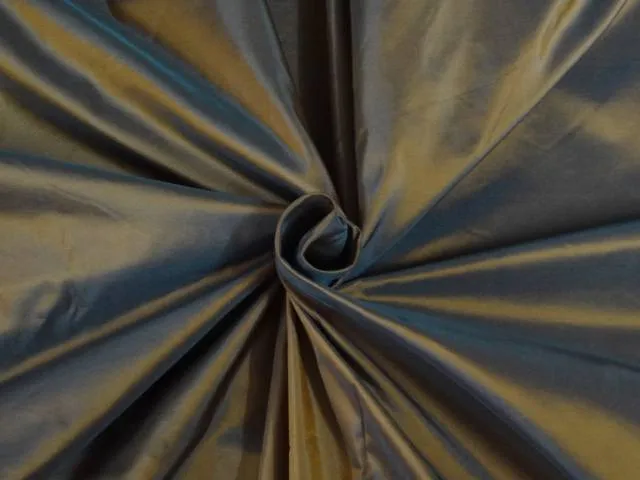 100% Pure Silk Taffeta Fabric Brown colour 60&quot; wide TAF279[5]