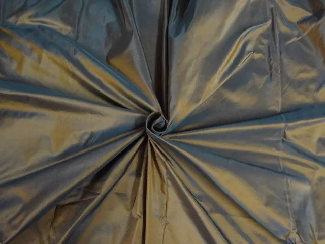 100% Pure Silk Taffeta Fabric Brown colour 60&quot; wide TAF279[5]