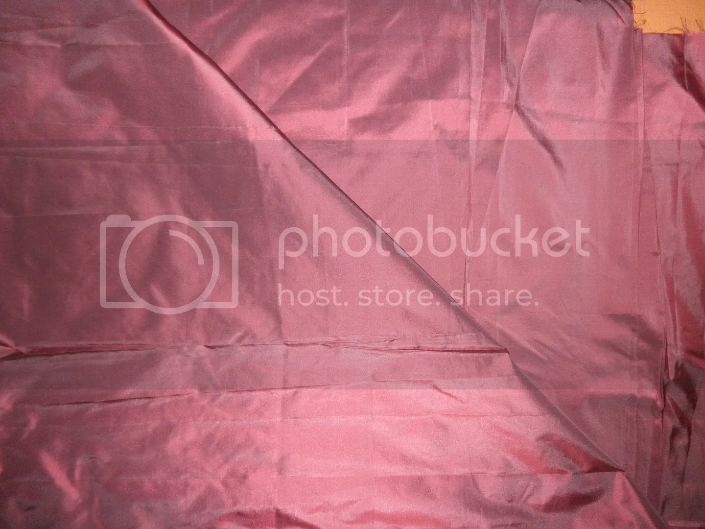 100% Pure SILK TAFFETA FABRIC Dusty Frosted Red