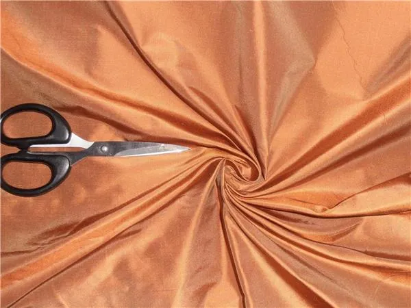 100% PURE SILK TAFFETA FABRIC TIGERS EYE X LIGHT BROWN 54" wide TAF#242