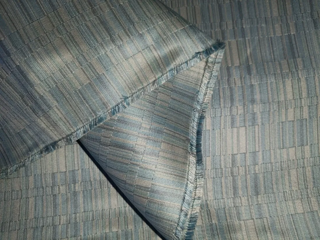 100% Silk Taffeta Jacquard Fabric powder blue and  grey jacquard stripe 54" wide TAFJACNEW2[1]