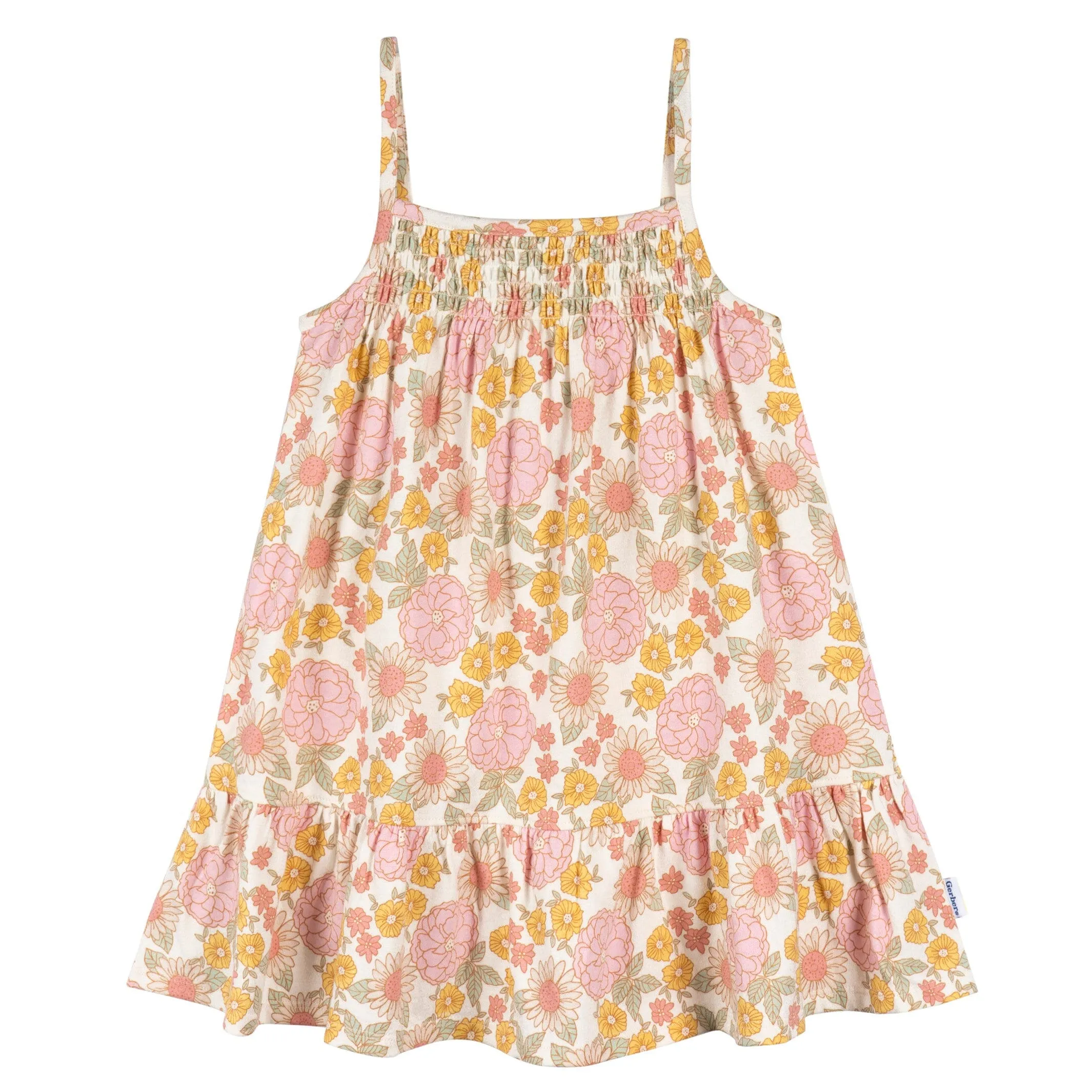 2-Pack Toddler Girls Retro Floral Dresses