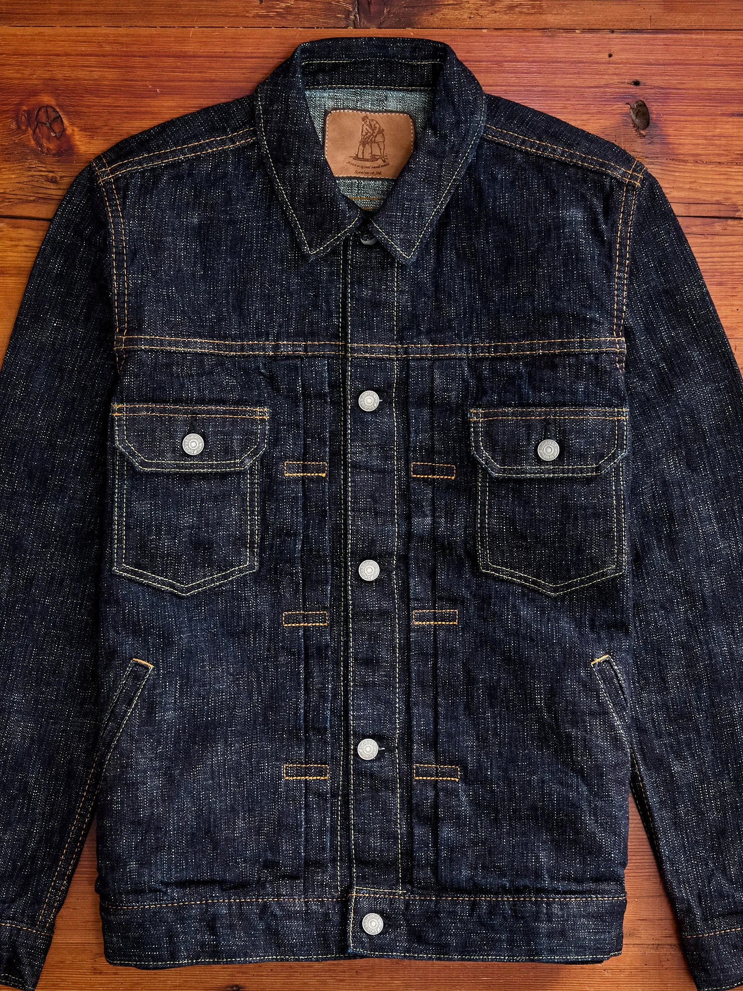 6111 16oz "Double Slub" Type-2 Denim Jacket in Indigo