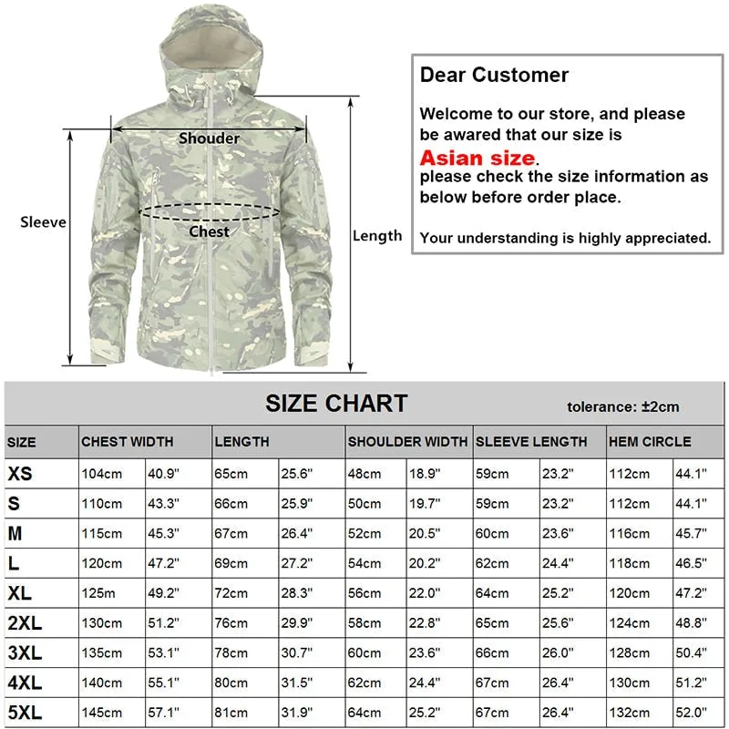 Autumn Men's Military Camouflage Fleece Jacket Army Tactical Clothing  Multicam Male Camouflage Windbreakers