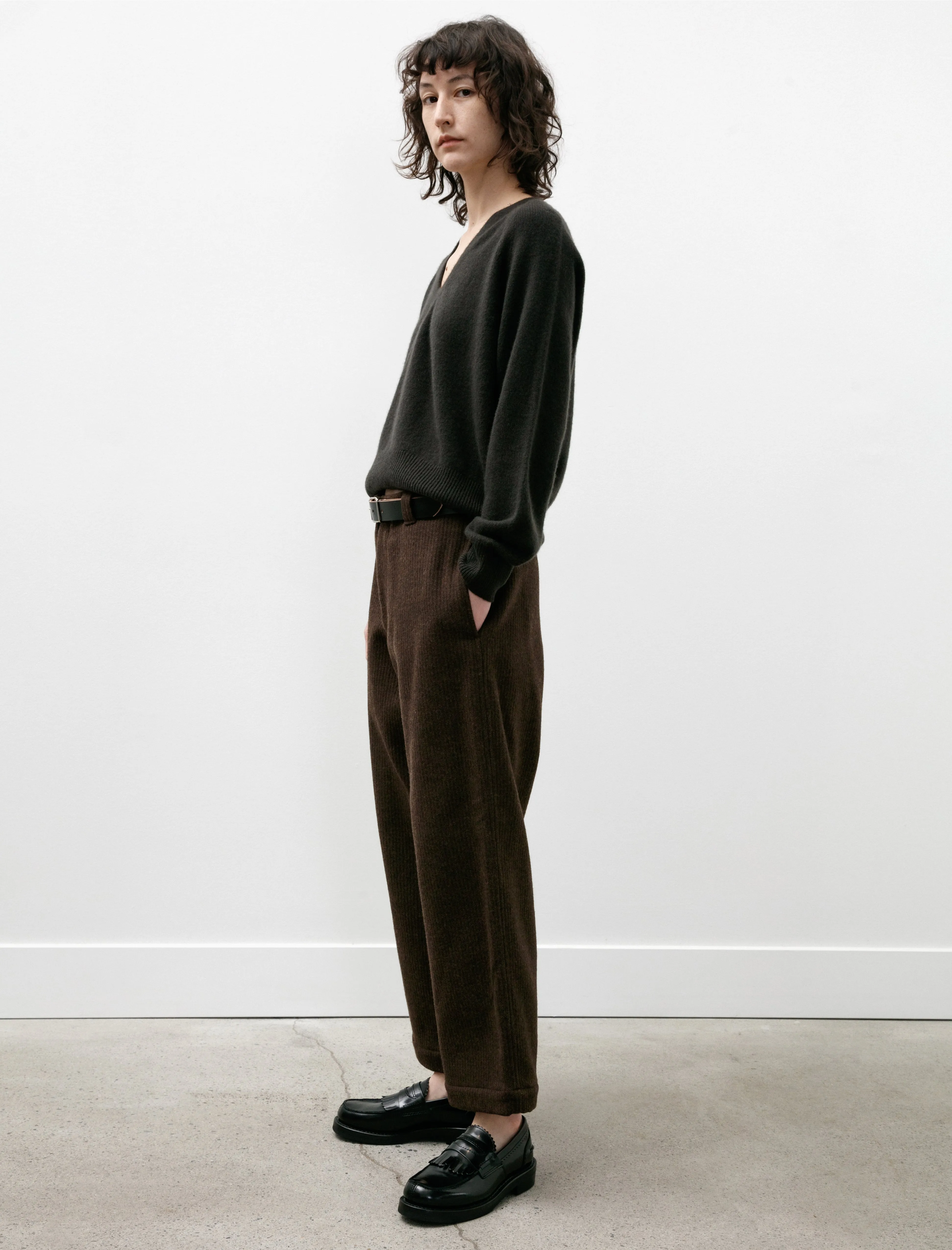 Beach Cloth Work Trousers Brown