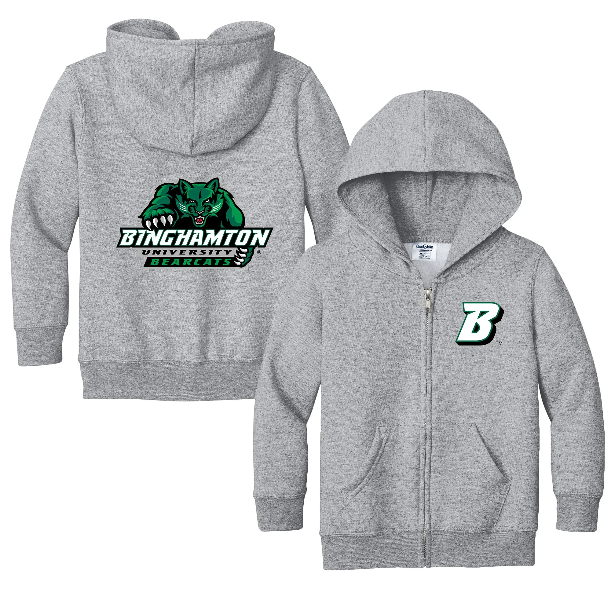 Binghamton Bearcats Logo Toddler Full-Zip Sweatshirt