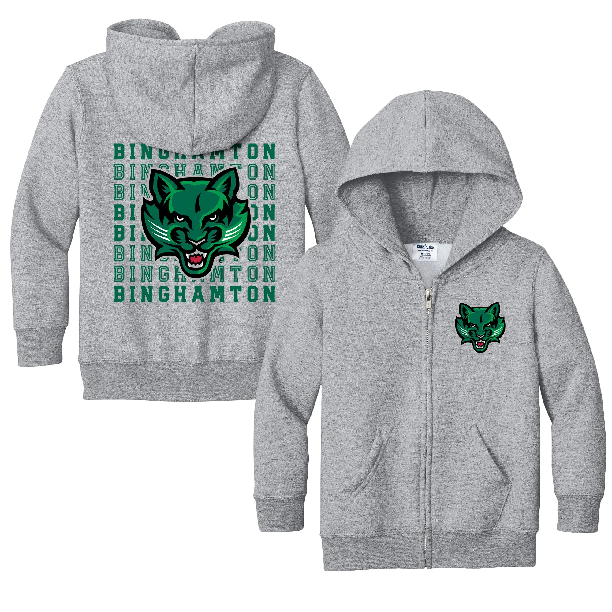 Binghamton Bearcats Retro Toddler Full-Zip Sweatshirt