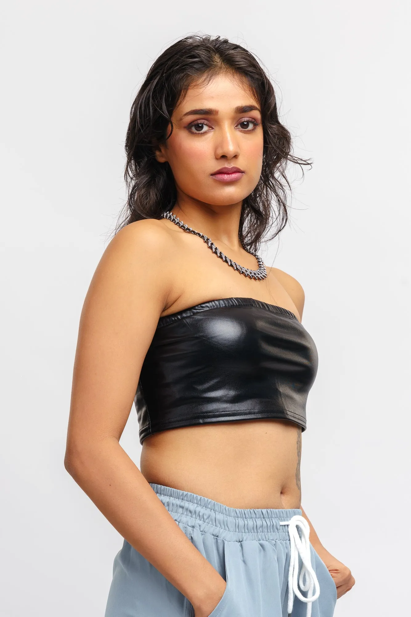 Black Fitted Tube Top