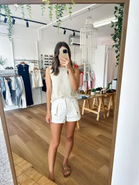 Bobbi Shorts White