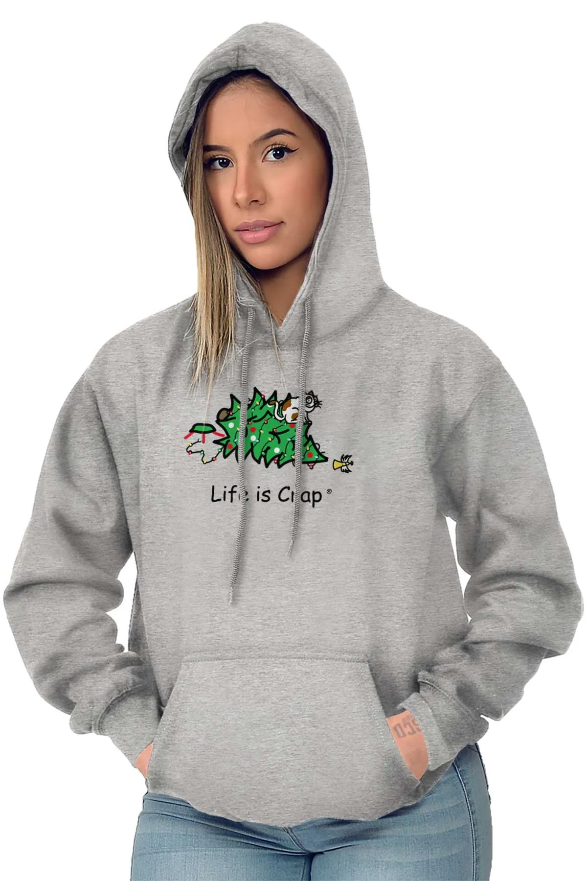 Cat Christmas Tree Hoodie