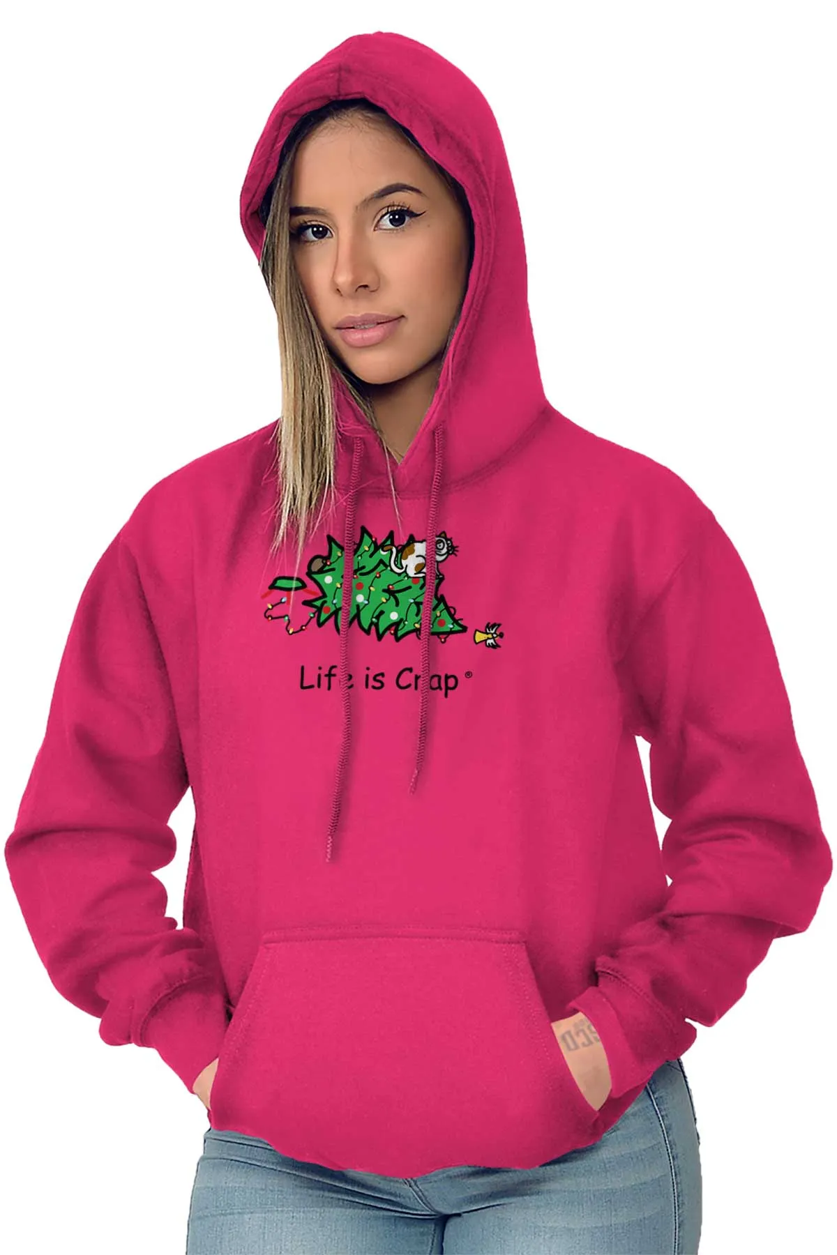 Cat Christmas Tree Hoodie