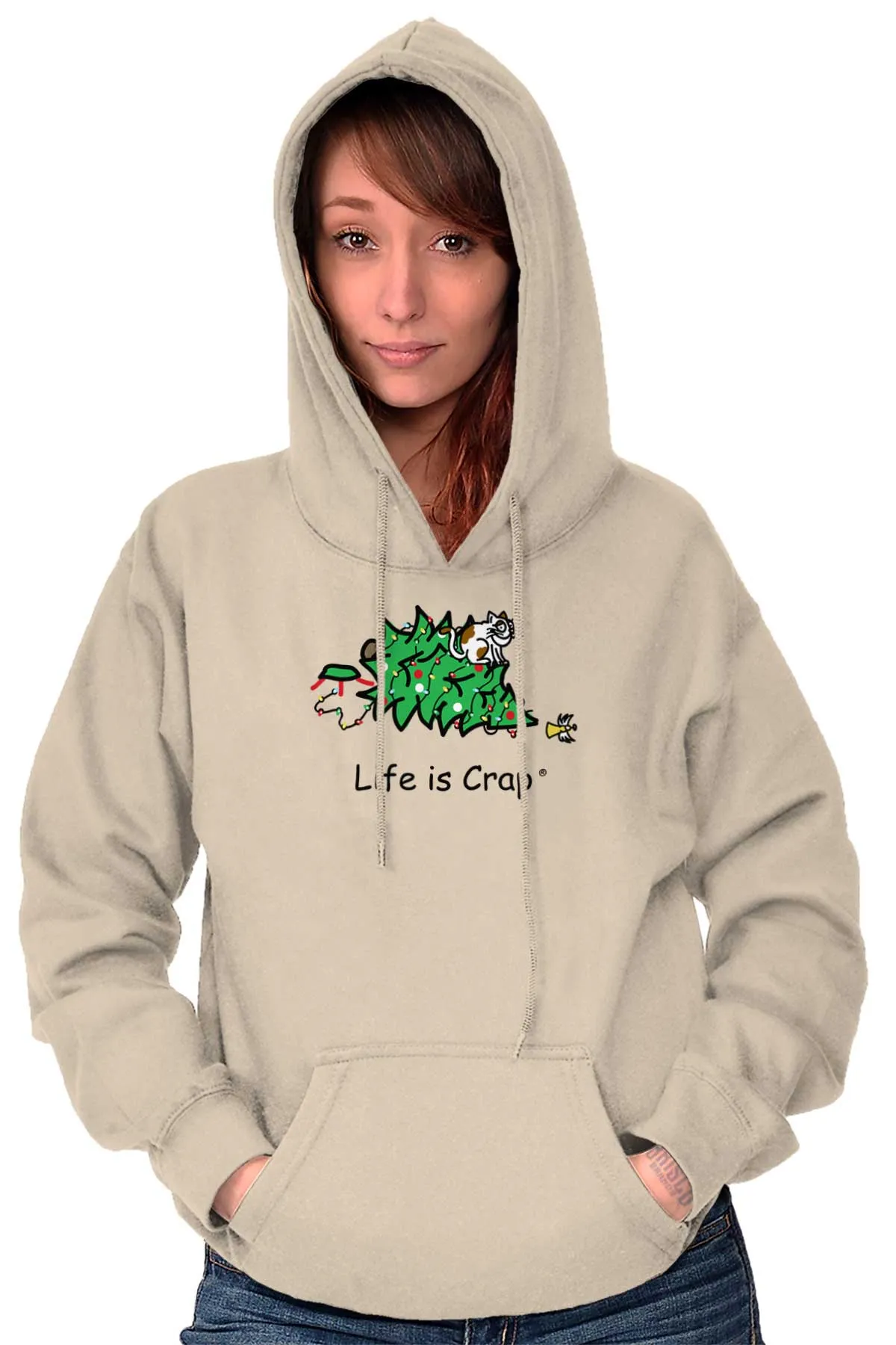 Cat Christmas Tree Hoodie