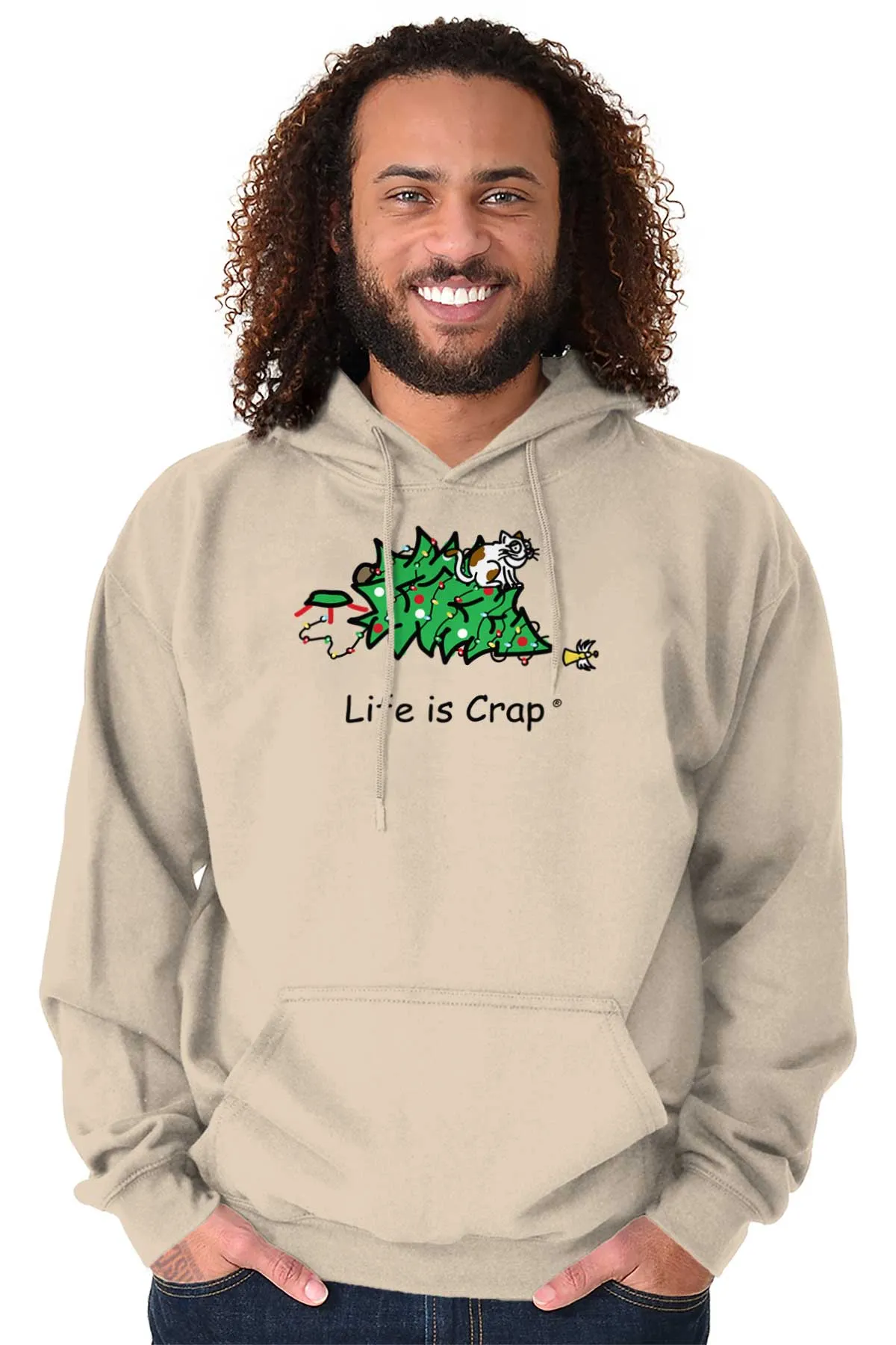 Cat Christmas Tree Hoodie