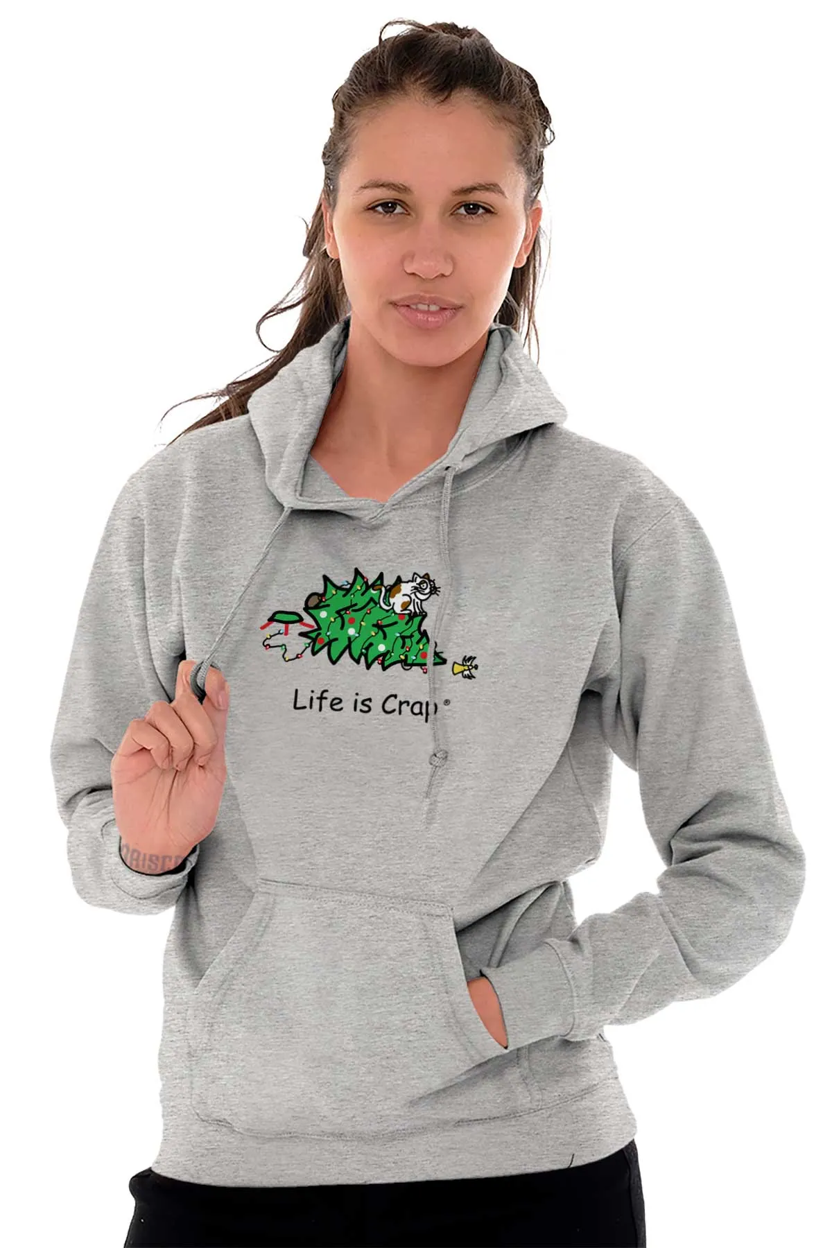 Cat Christmas Tree Hoodie