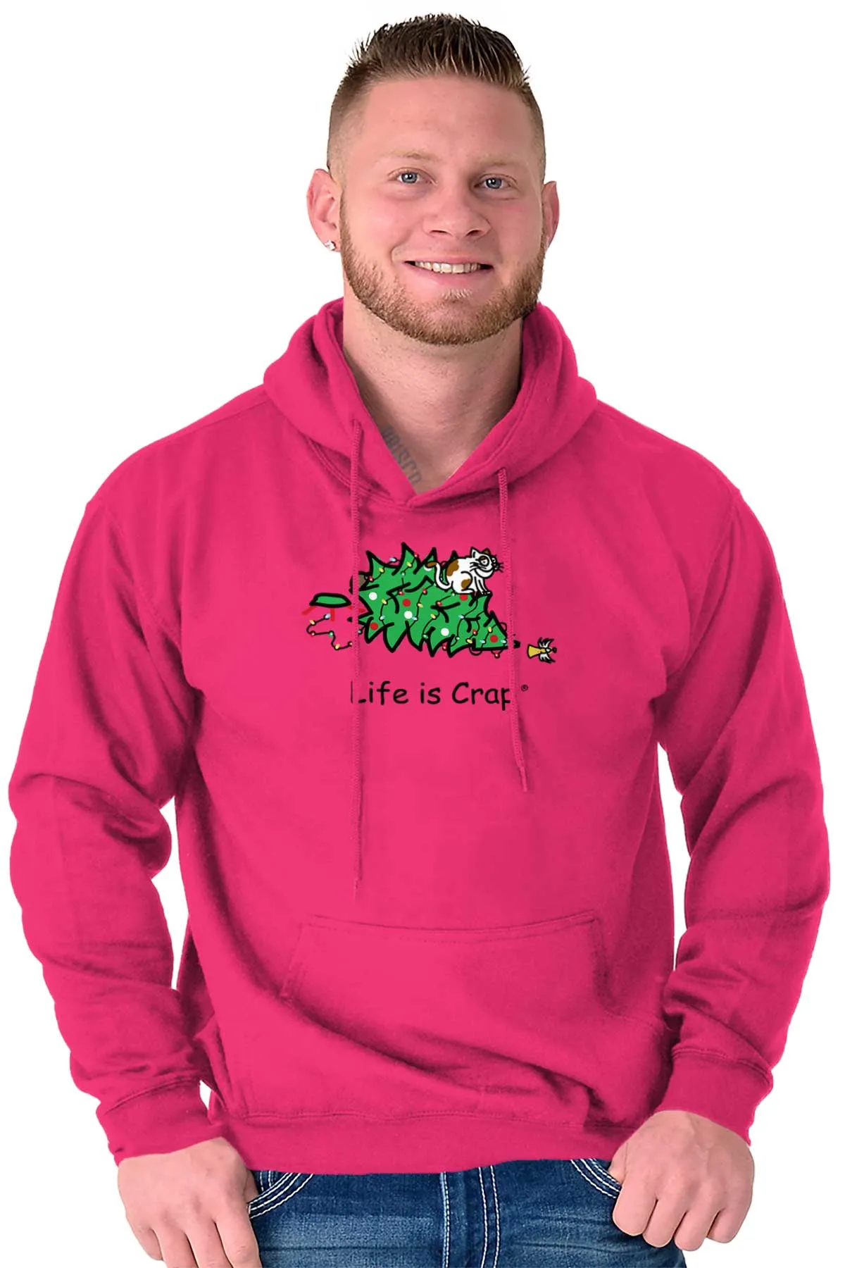 Cat Christmas Tree Hoodie