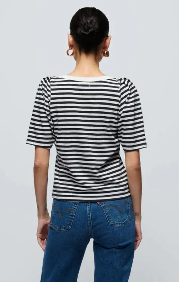 Deana Stripe Envelope Tee