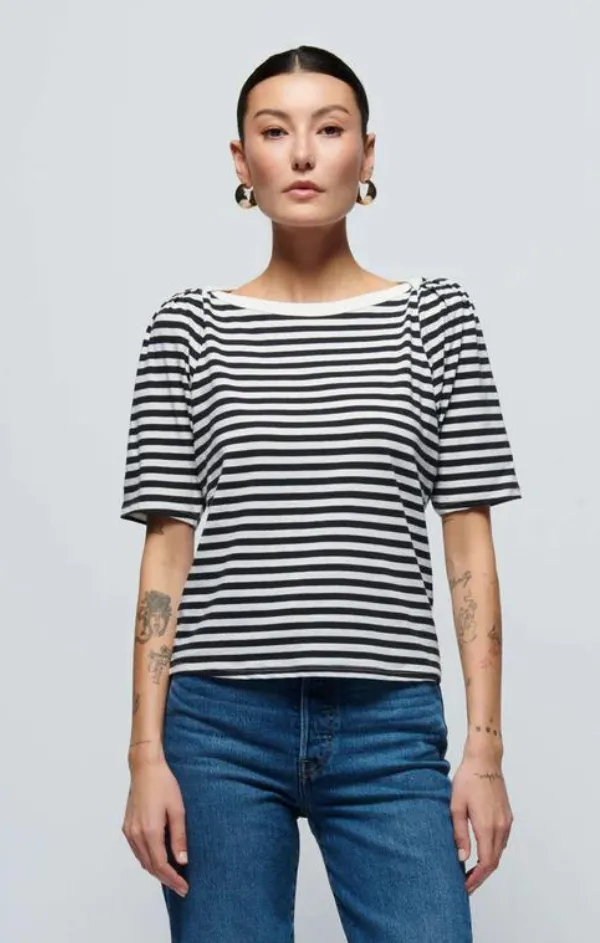 Deana Stripe Envelope Tee