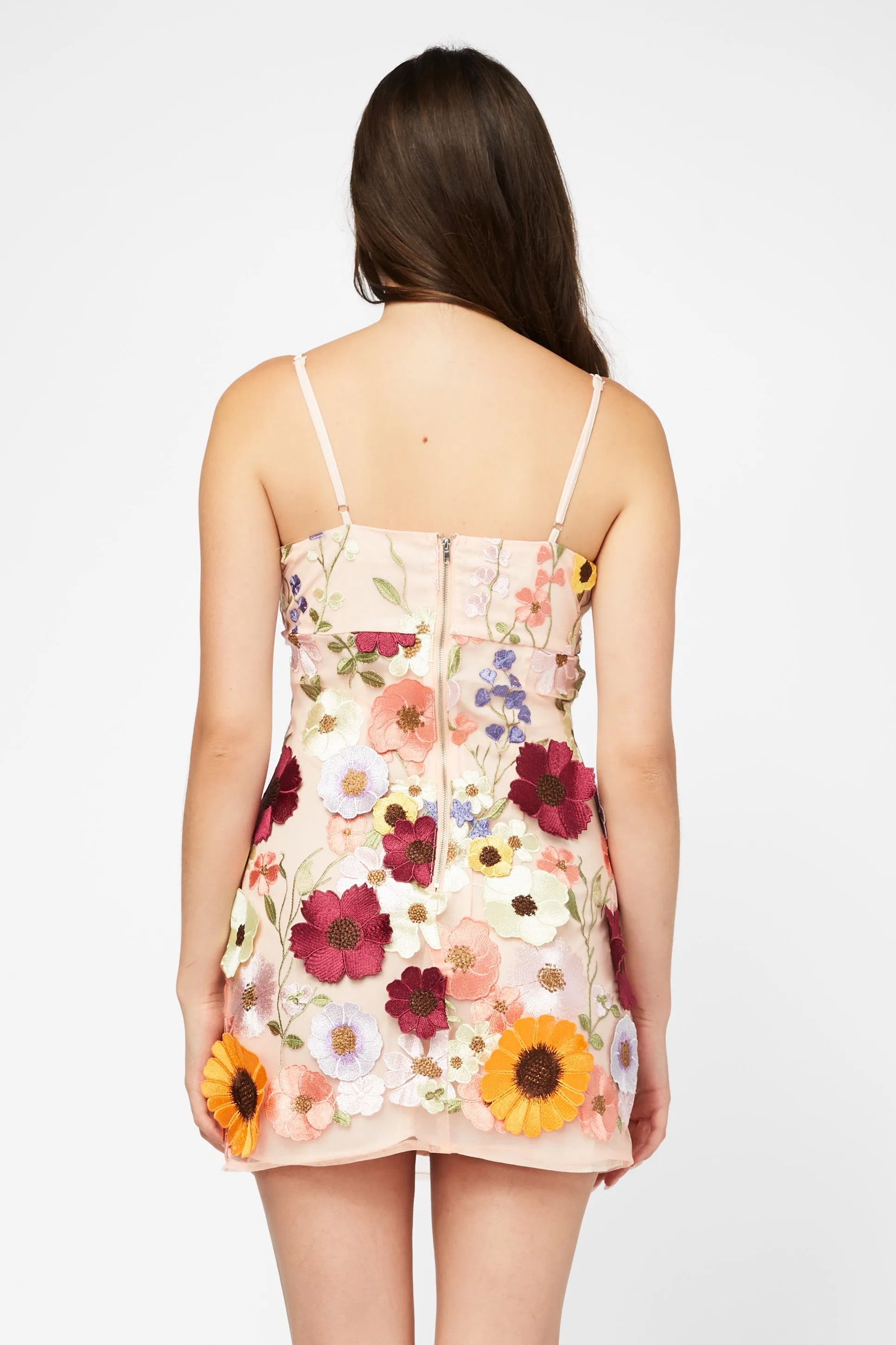 Estelle Floral Embroidered Mini Dress