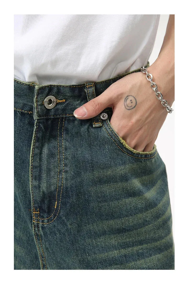 Extra Long Length Vintage Wash Jorts