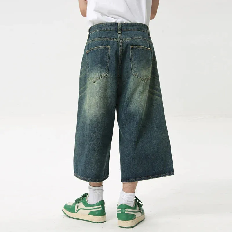 Extra Long Length Vintage Wash Jorts