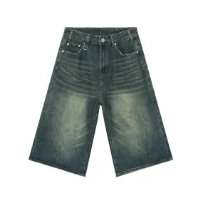 Extra Long Length Vintage Wash Jorts