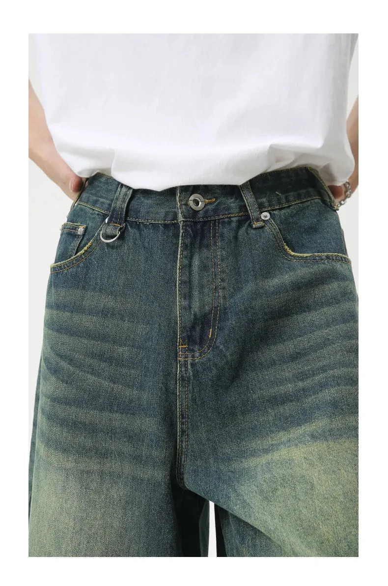 Extra Long Length Vintage Wash Jorts