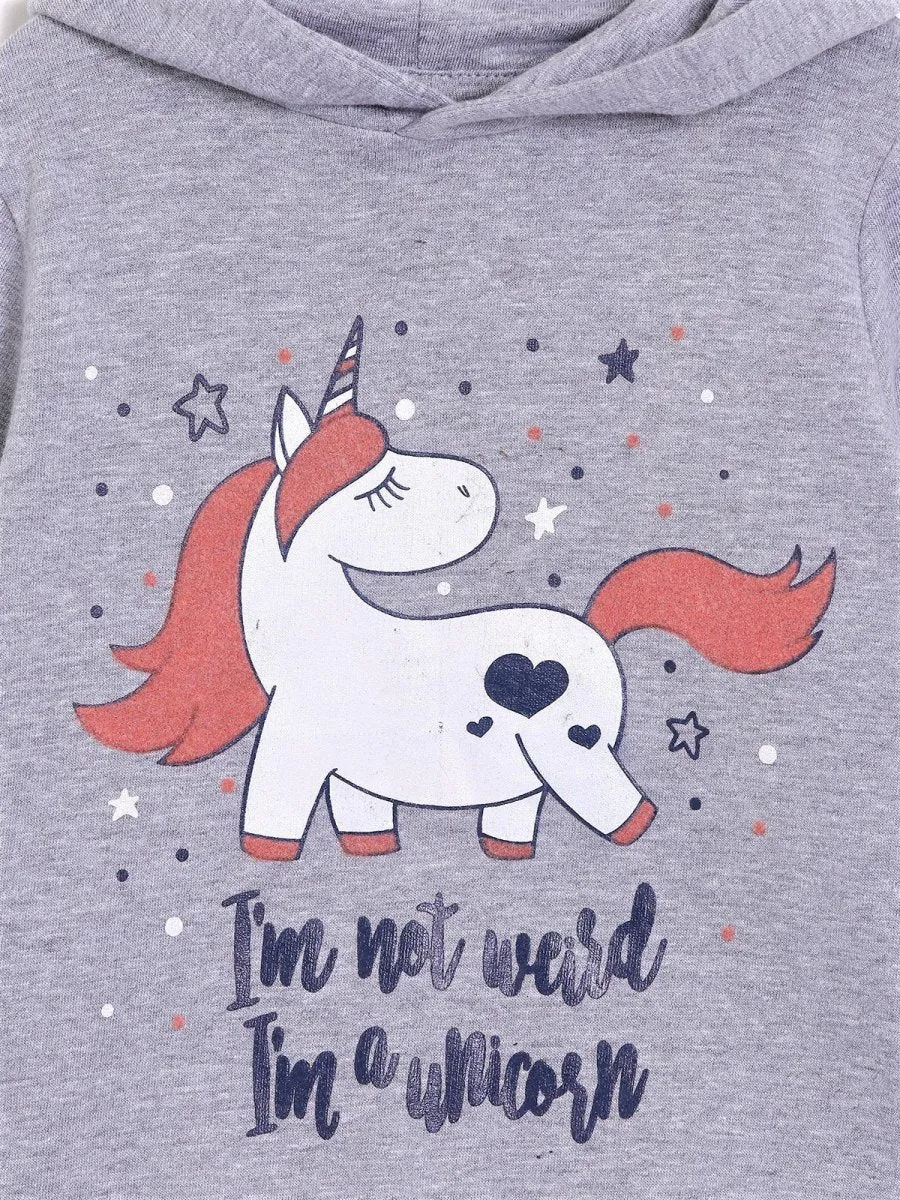 Hooded Sweatshirt Combo of 2-Happy Unicorn-Meow or Never