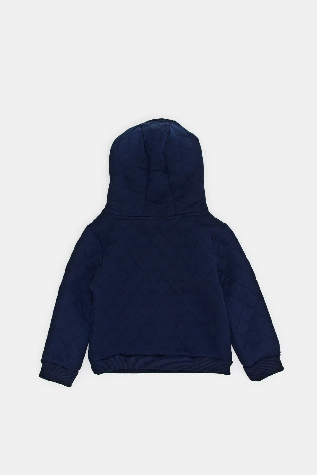 Infant Boys Navy Jacquard Sweatshirt