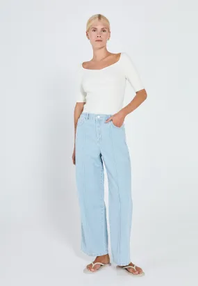 Kenzie baggy jeans - Cloudy blue wash