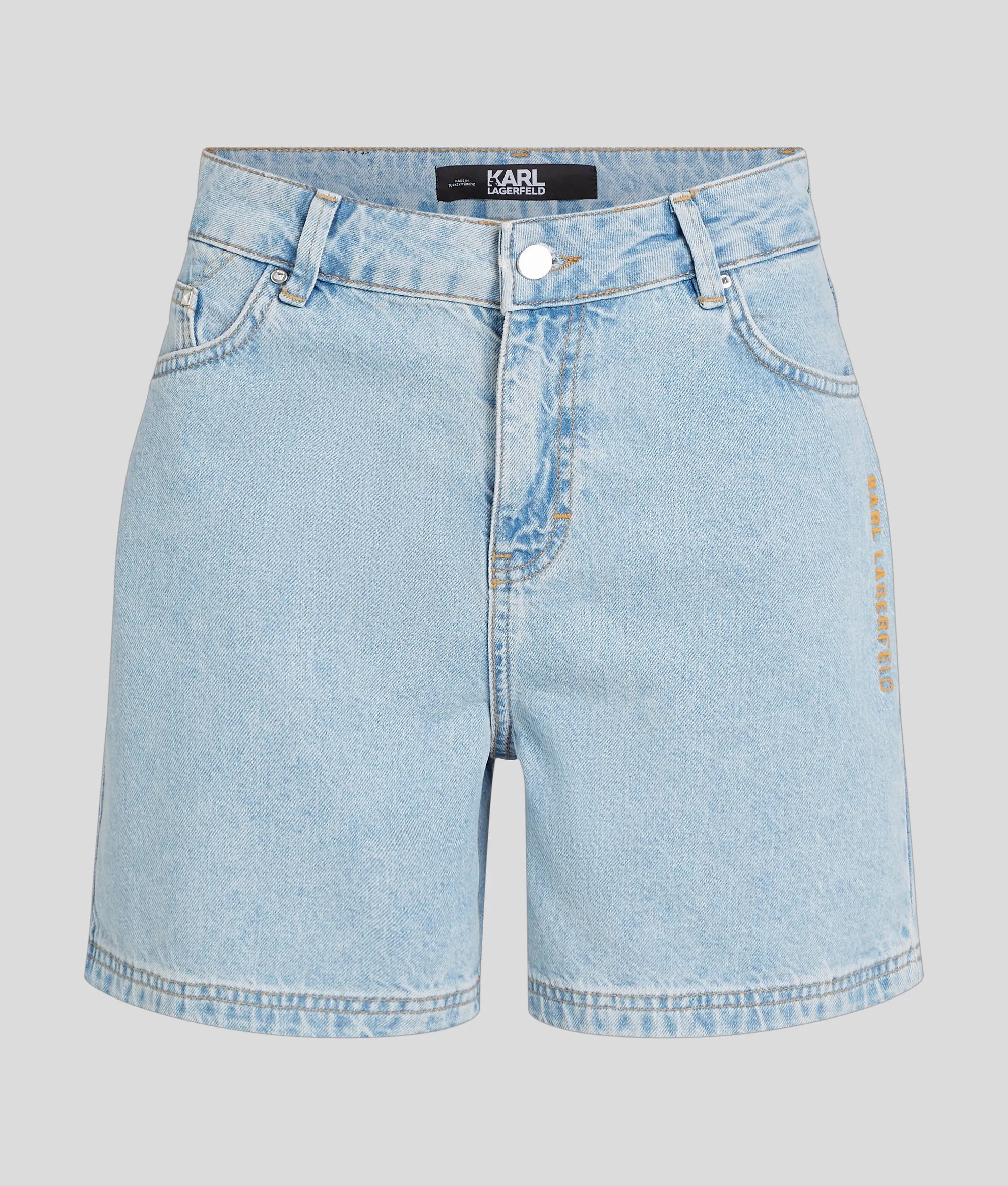 LIGHT BLUE LOOSE DENIM SHORT