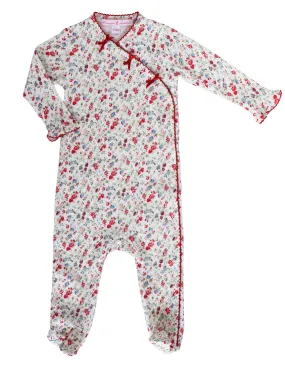 Madison Poppy Floral Footie