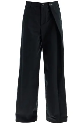 Mm6 Maison Margiela Wide-Legged Pants With Pleats