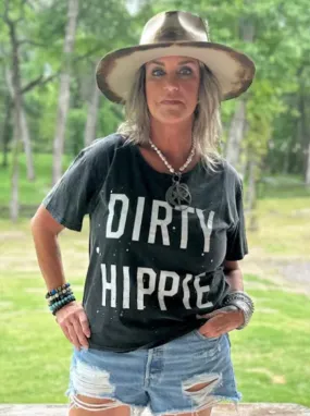 Moon Dance Tee Line- Dirty Hippie - Black