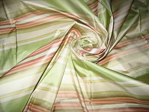 Multi colour gorgeous stripe SILK TAFFETA FABRIC~54&quot; wide