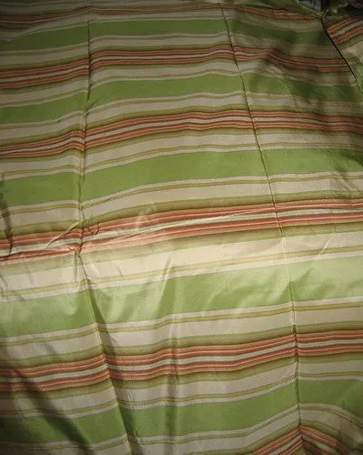 Multi colour gorgeous stripe SILK TAFFETA FABRIC~54&quot; wide