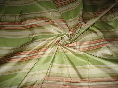 Multi colour gorgeous stripe SILK TAFFETA FABRIC~54&quot; wide