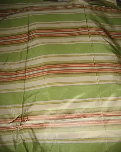 Multi colour gorgeous stripe SILK TAFFETA FABRIC~54&quot; wide