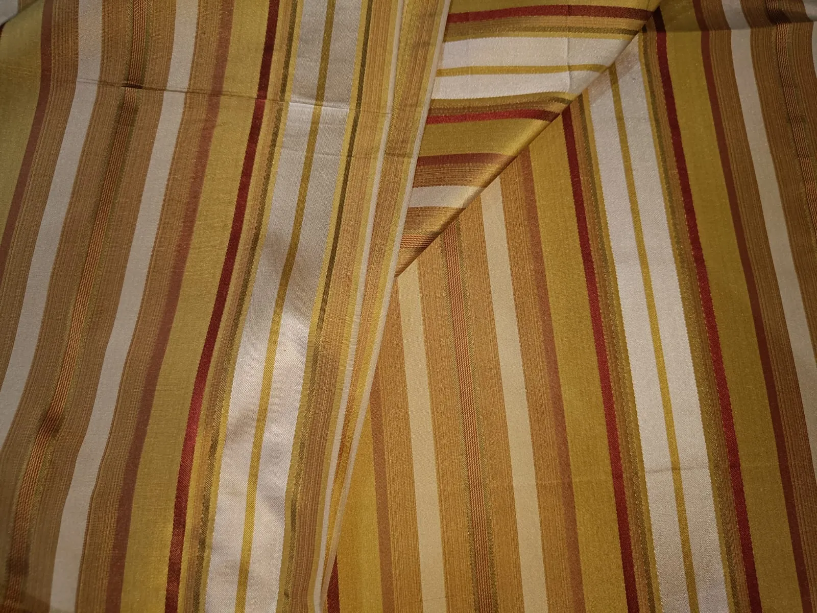 Multi colour stripes Silk Taffeta Fabric~ TAFS60 54&quot; wide