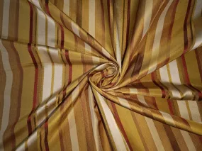 Multi colour stripes Silk Taffeta Fabric~ TAFS60 54&quot; wide