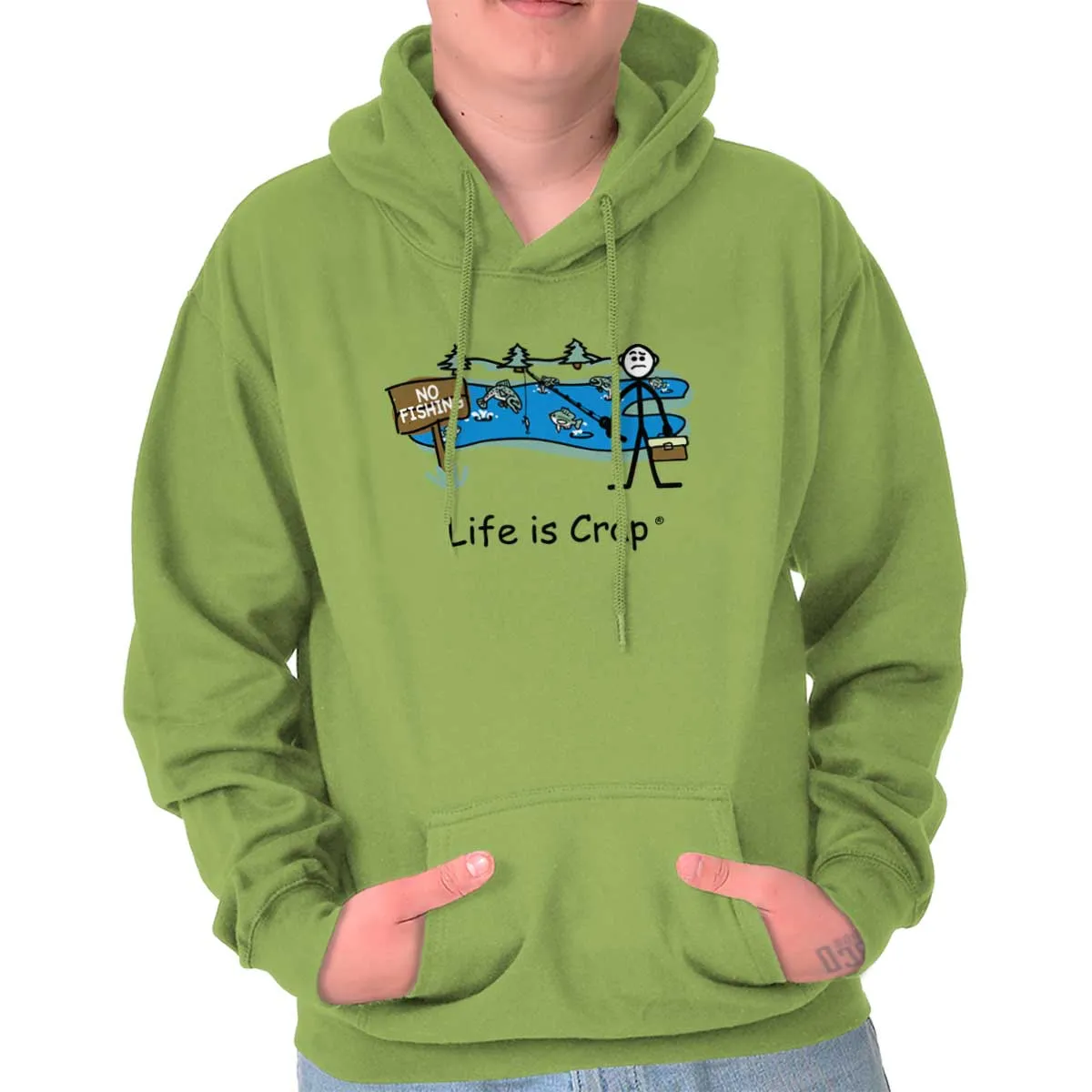 No Fishing Pond Hoodie