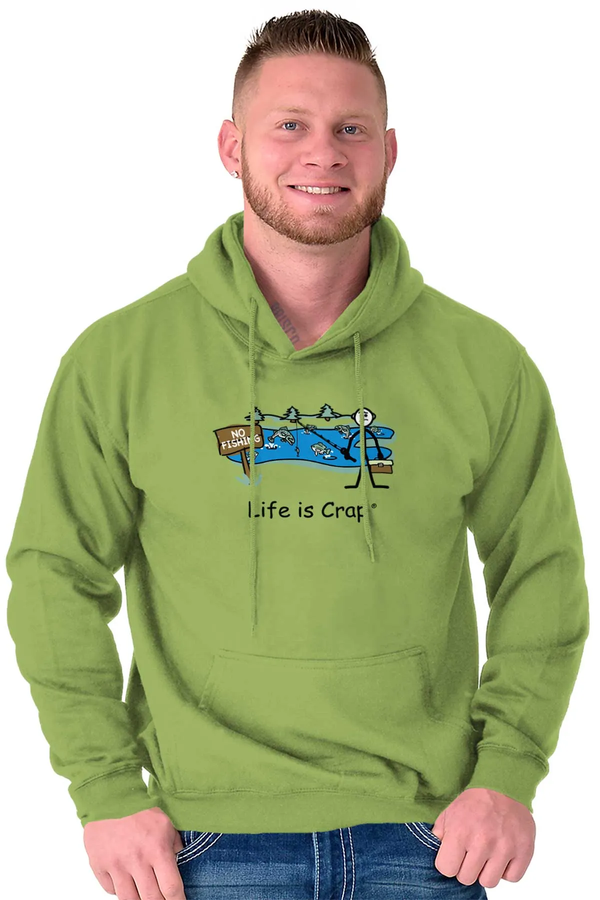 No Fishing Pond Hoodie