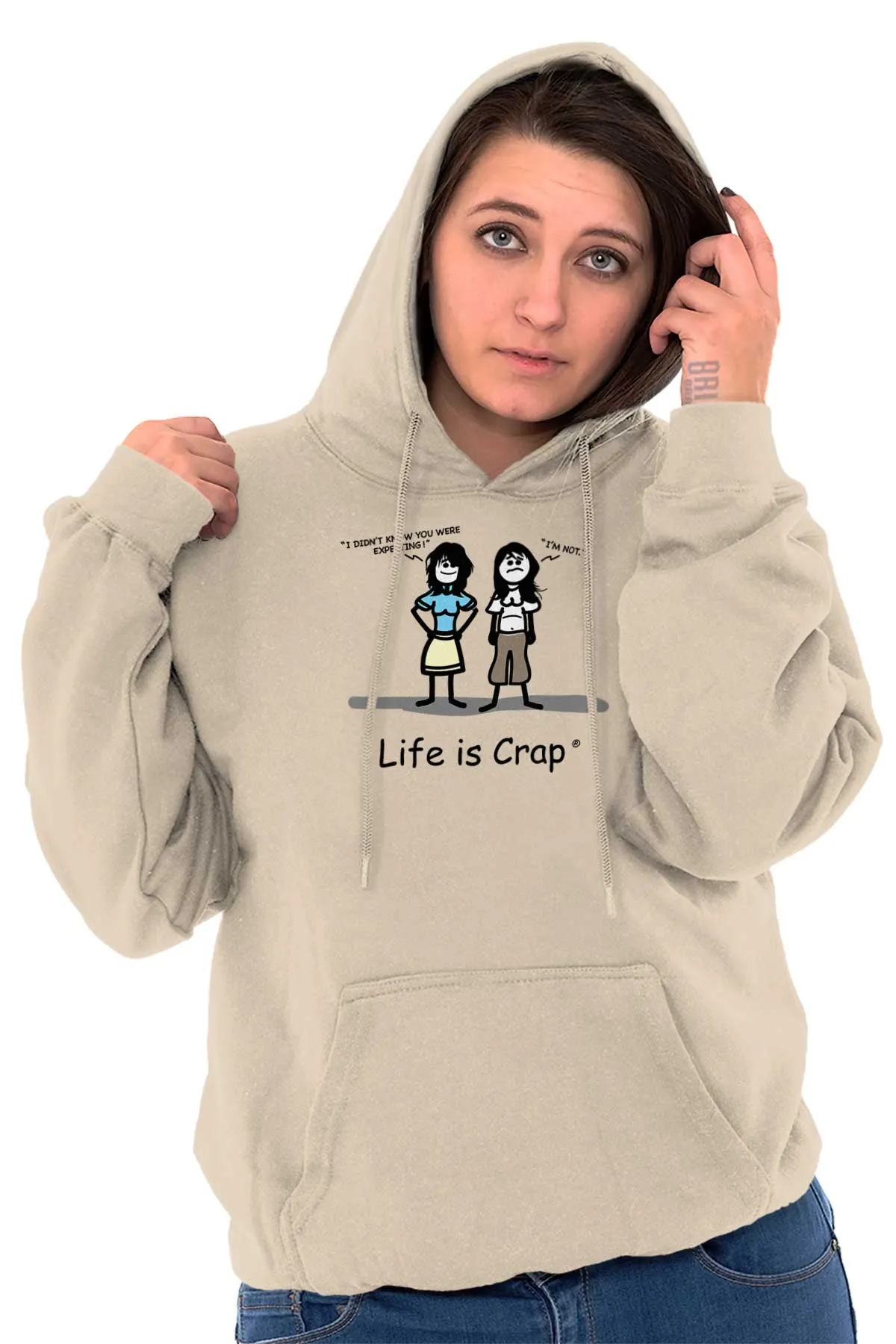 Not Pregnant Hoodie