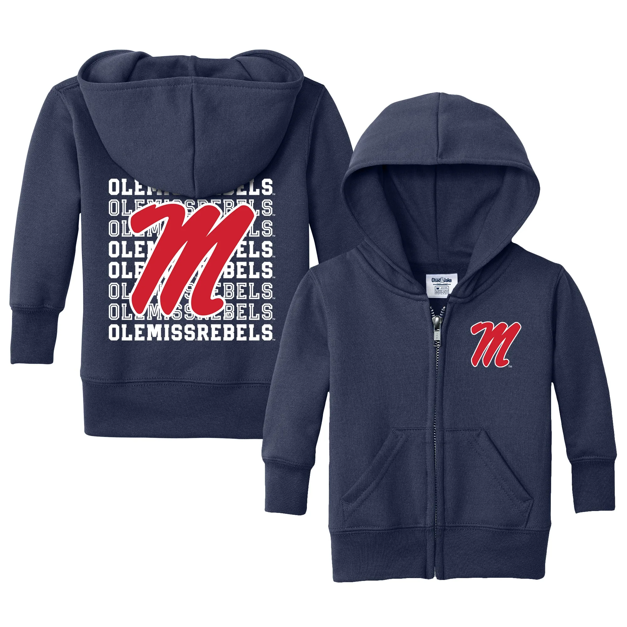 Ole Miss Rebels Retro Infant Full-Zip Sweatshirt