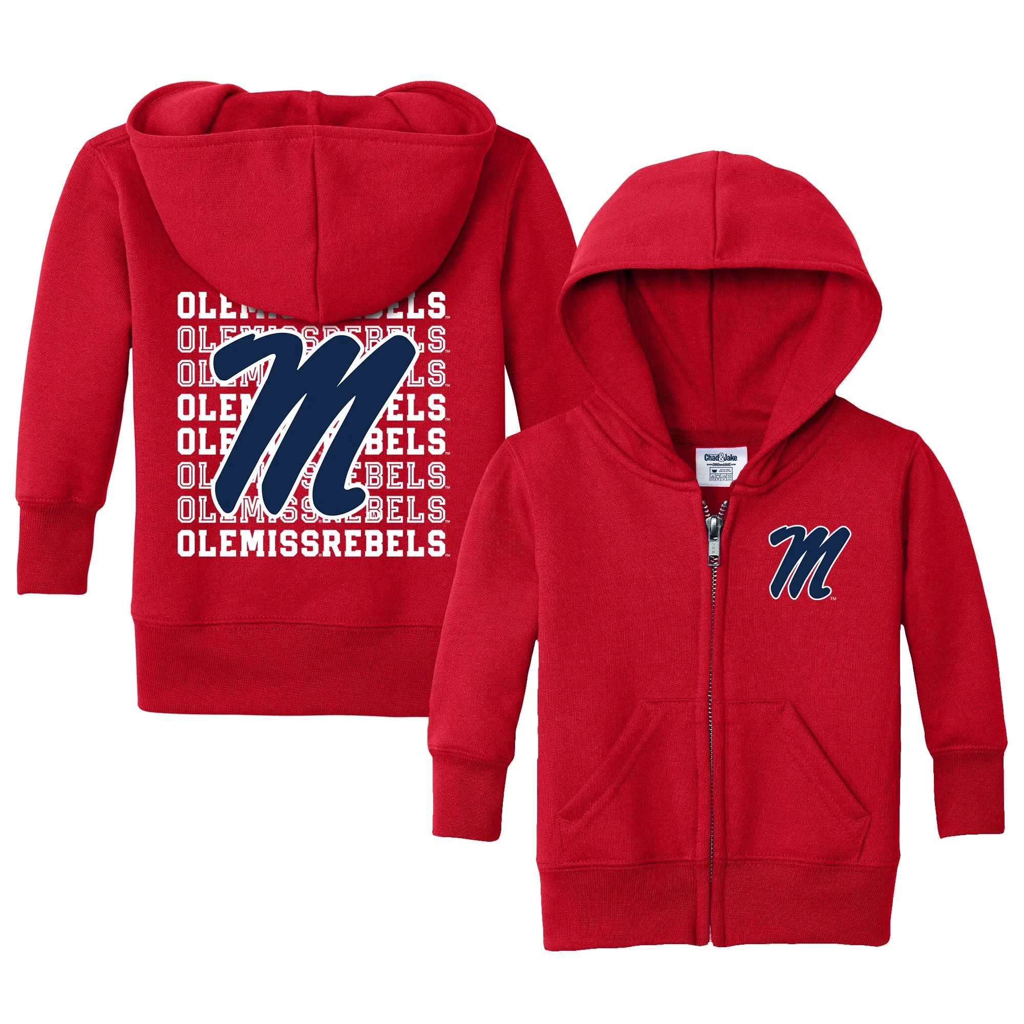 Ole Miss Rebels Retro Infant Full-Zip Sweatshirt