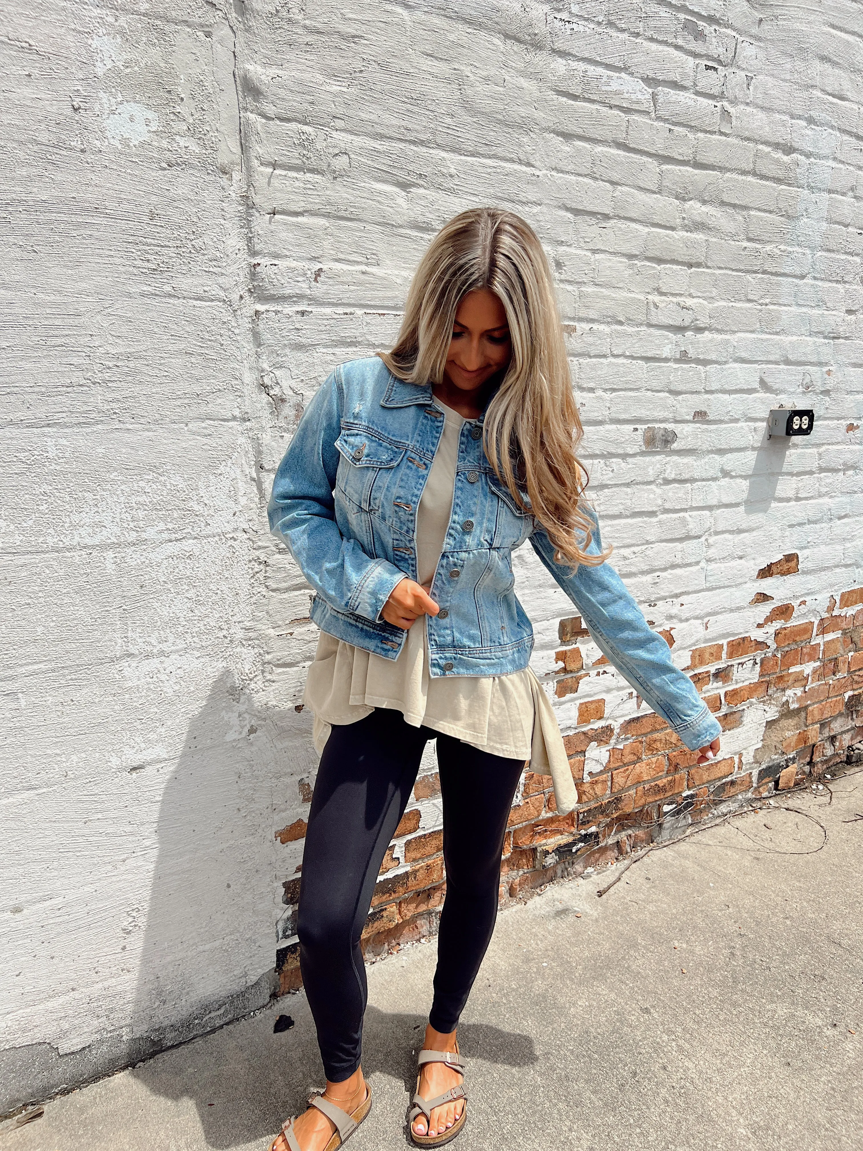 On The Go Fitted Denim Jacket