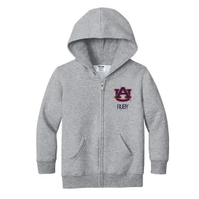 Personalized Auburn Tigers Toddler Full-Zip Sweatshirt