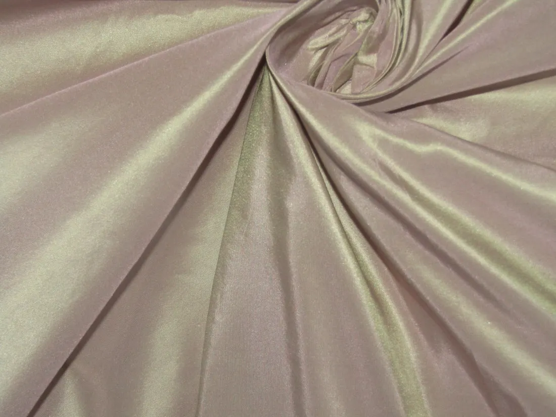 Pure SILK TAFFETA FABRIC Pinkish Purple x Olive color 54" wide TAF225[7]