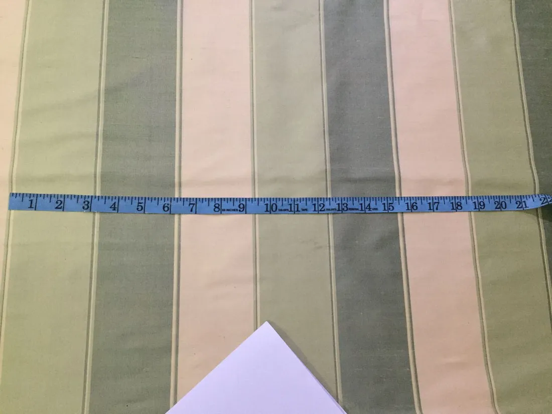 SILK DUPIONI green and gold stripes color 54" wide DUPS63[1]