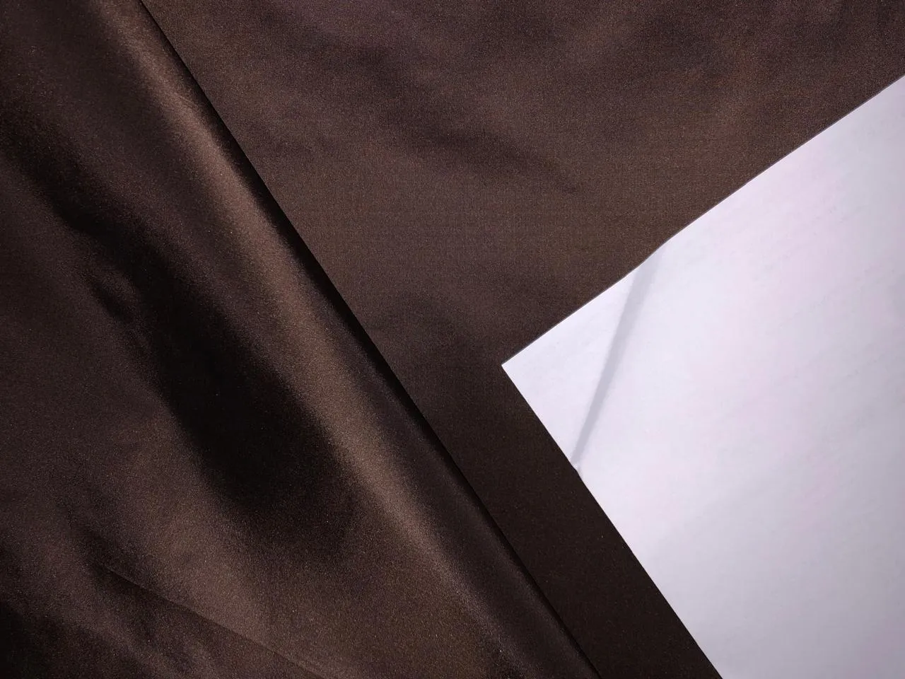 SILK TAFFETA FABRIC BROWN color 54" wide 32 momme TAF334(6)